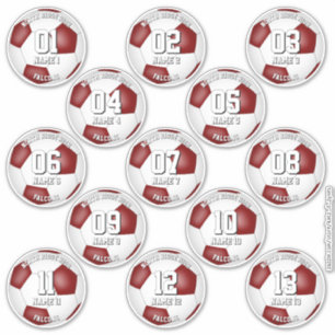 Adesivo presentes de cores da equipe de futebol grená para
