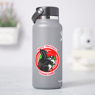 Adesivo presentes de natal de esquilo, nome personalizado