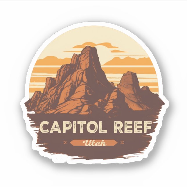 Adesivo Presentes do Parque Nacional Capitol Reef  (Frente)