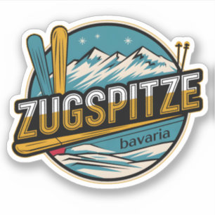 Adesivo Presentes vintage Zugspitze bávaros da natureza ao