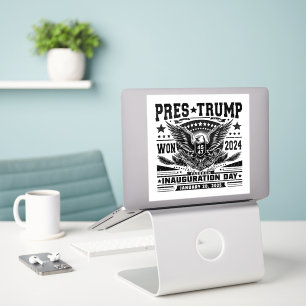 Adesivo Presidente Trump Won 2024
