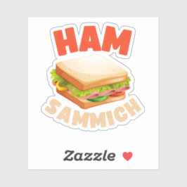 Adesivo Presunto Sammich Amante de Sanduíche de Presunto E