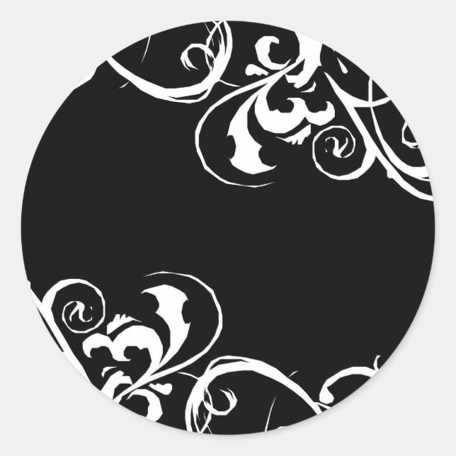 Adesivo preto e branco (Frente)