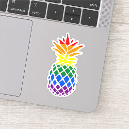 Adesivo Pride Pineapple | Sinalizador arco-íris