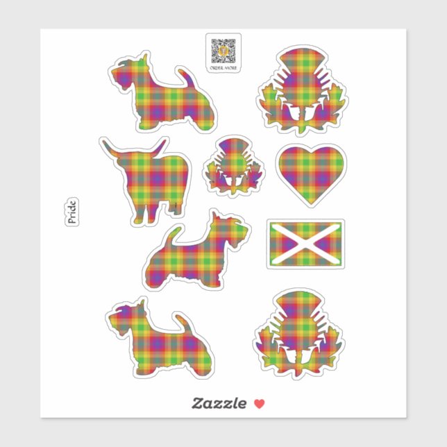 Adesivo Pride Tartan Sticker (Folha)