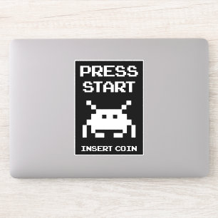 Adesivo Prima Start Insert Coin gamer design
