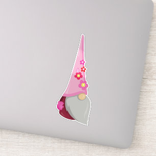 Adesivo Primavera Gnomo, Gnomo Jardim, Gnomo Bonito, Flore