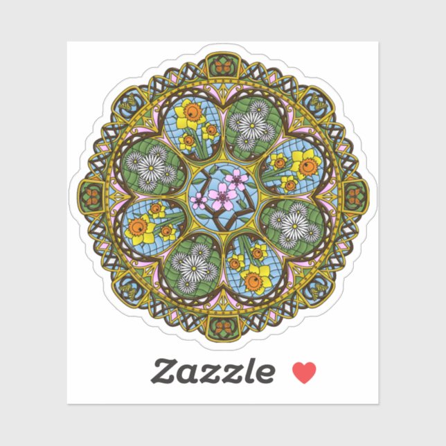 Adesivo Primavera Nouveau - Vinheta (Folha)