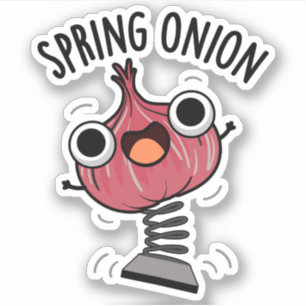 Adesivo Primavera Onion Funny Veggie Puns