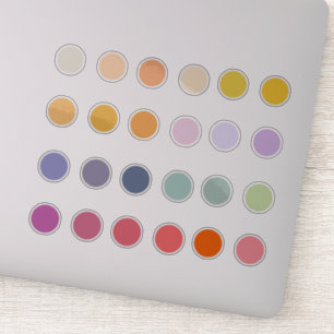 Adesivo Primavera Pastel - Diário de marcadores da paleta 