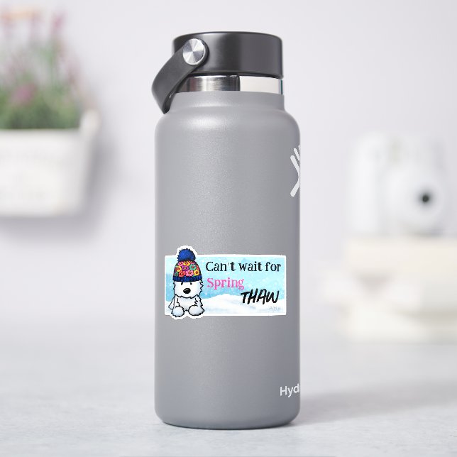 Adesivo Primavera Thaw Westie Vinil Sticker (HidroFlask)
