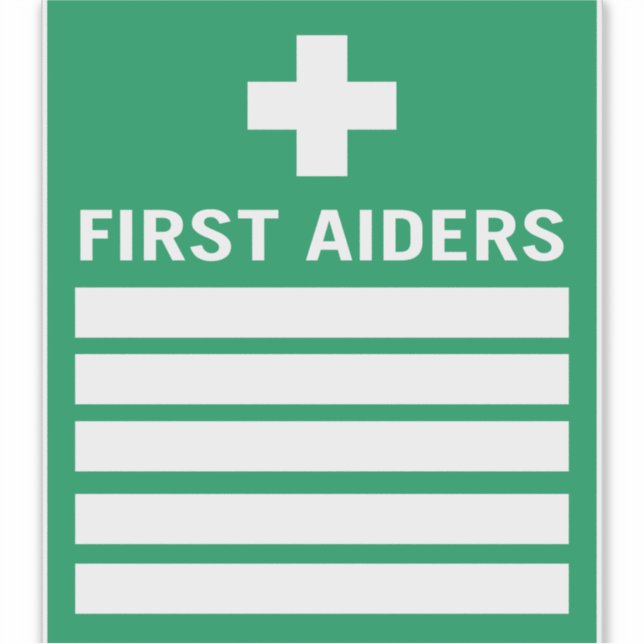 Adesivo Primeiro Aider (Frente)