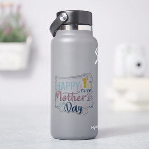 Adesivo Primeiro Dia das Mães Personalizado para Mãe de Pr