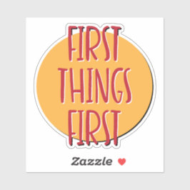 Adesivo Primeiro Slogan de 12 Etapas