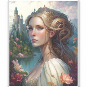 Adesivo Princesa Castle Fantasy Art