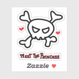 Adesivo Princesa Crânio&Ossos