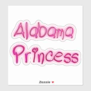 Adesivo Princesa do Alabama
