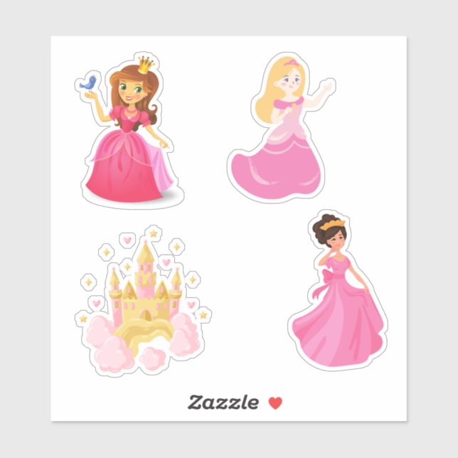 Adesivo Princesa Sticker (Folha)