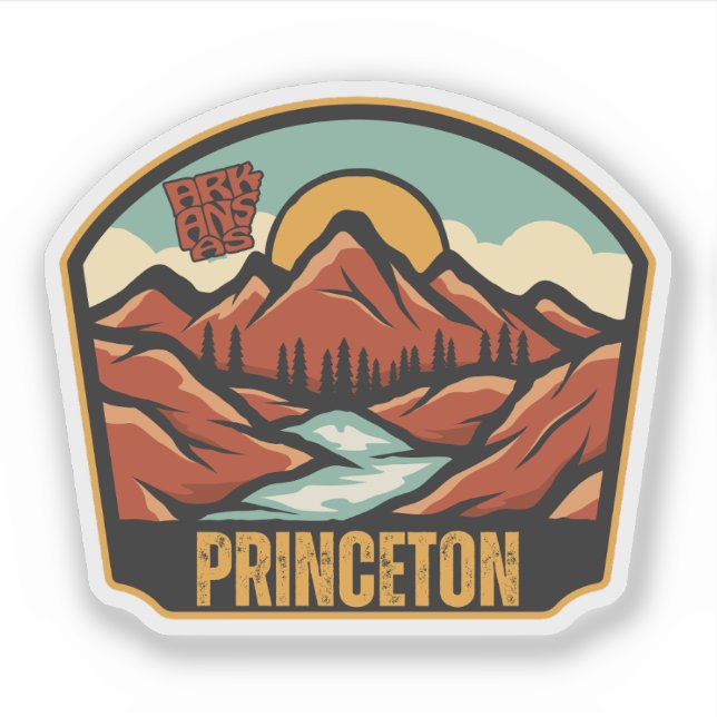 Adesivo Princeton, Arkansas  (Frente)
