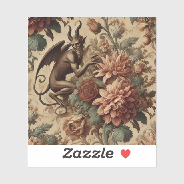 Adesivo Príncipe das Brincadeiras - Travesseiro Floral Gót (Folha)