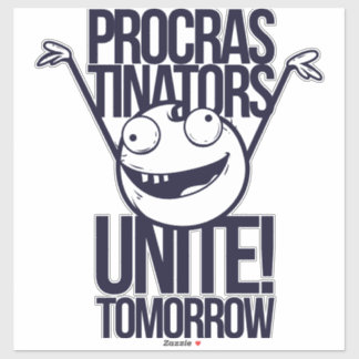 Adesivo Procrastinadores unem