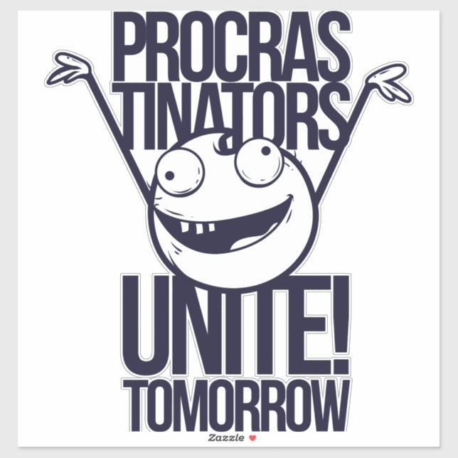 Adesivo Procrastinadores unem (Folha)