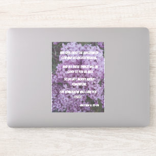 Adesivo Procure Deus e não se preocupe com a Bíblia.