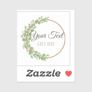 Adesivo Produto Simples Trendy Floral Wreath