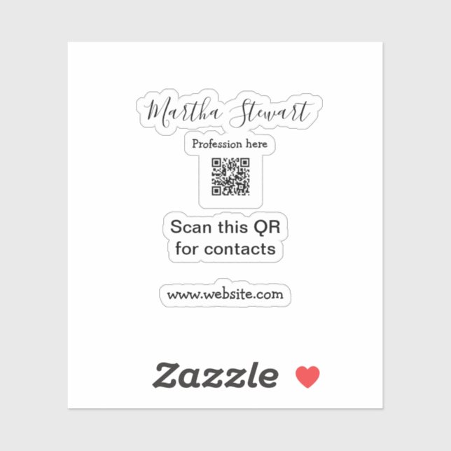 Adesivo Profession add QR code details website company bus (Folha)