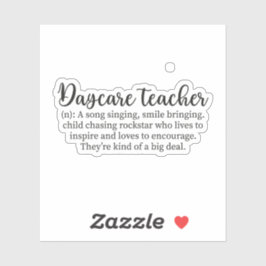 Adesivo Professora de creche, Prestadora de cuidados infan