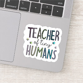 Adesivo Professora de humanos minúsculos