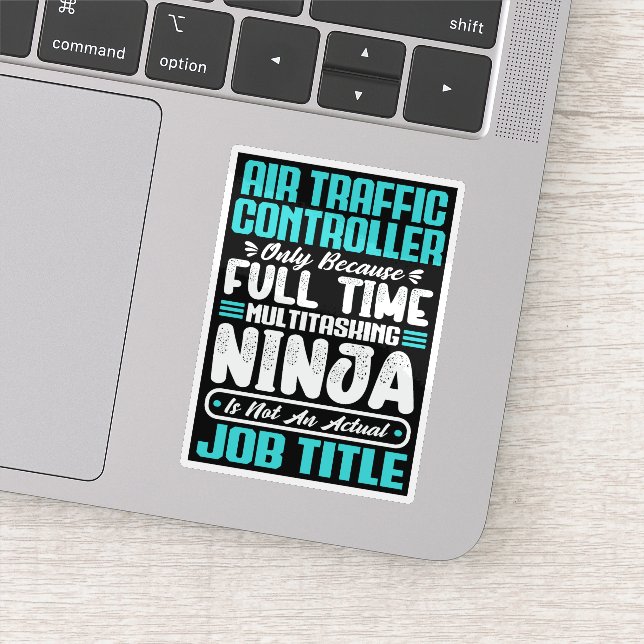 Adesivo Profissão de Cargo de Controlador de Tráfego Aéreo (Detalhe)