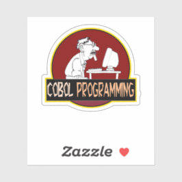 Adesivo Programador COBOL - Lenda da Codificação Antiga 