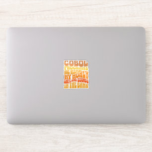 Adesivo Programas Cobol estão no Sticker de Negócios Bancá