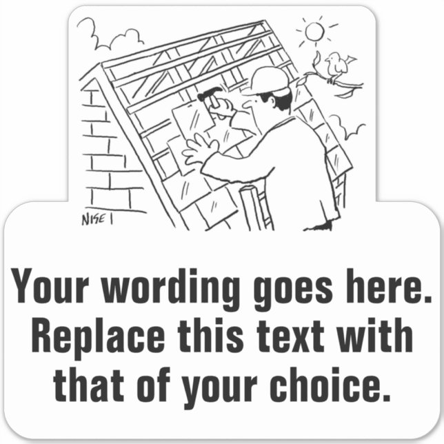 Adesivo Promocional do Contratante ou Roofer (Frente)