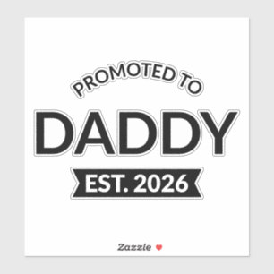 Adesivo Promovido a Papai Est. 2026 II