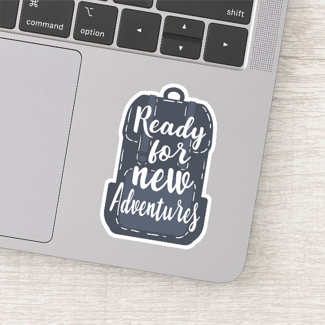 Adesivo Pronto Para Novas Aventuras (Detalhe)