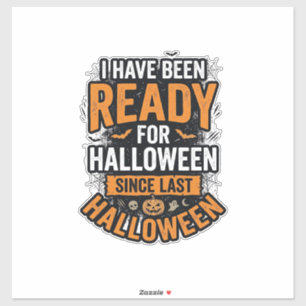 Adesivo Pronto Para O Halloween Camisa Vintage Assustadora