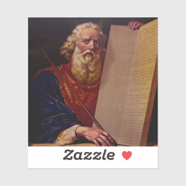 Adesivo Prophet Moses on Mount Sinai – High-Fidelity Epic  (Folha)