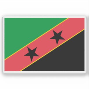 Adesivo Proposta de bandeira de São Tomé e Príncipe de 197