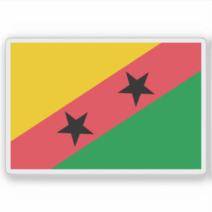 Adesivo Proposta de bandeira de São Tomé e Príncipe de 197