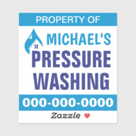 Adesivo Propriedade de lavagem por pressão