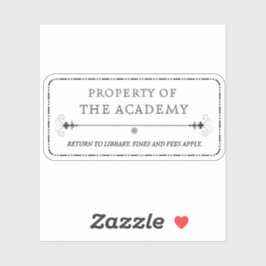 Adesivo Propriedade do Academy Sticker