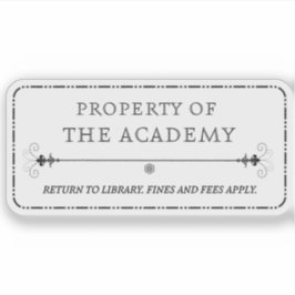 Adesivo Propriedade do Academy Sticker