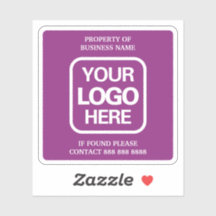 Propriedade Do Logotipo Comercial Simples Magenta 