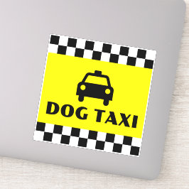 Adesivo Proprietário de Cachorro Funny Taxi Veículo Motori