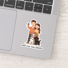 Adesivo Prosperity Paws: O Casal Definitivo & Abundância d