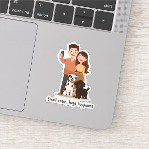 Adesivo Prosperity Paws: O Casal Definitivo & Abundância d