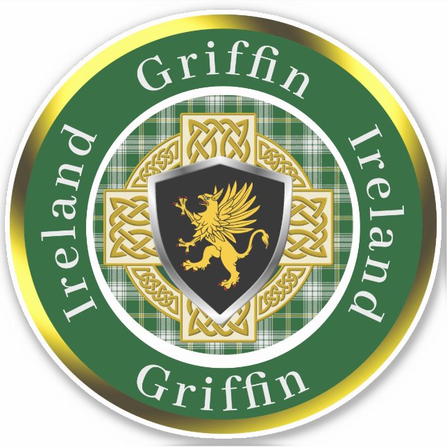 Adesivo Proteção Griffin & Celtic Cross Personalizado (Frente)