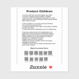 Adesivo Proteger as crianças.